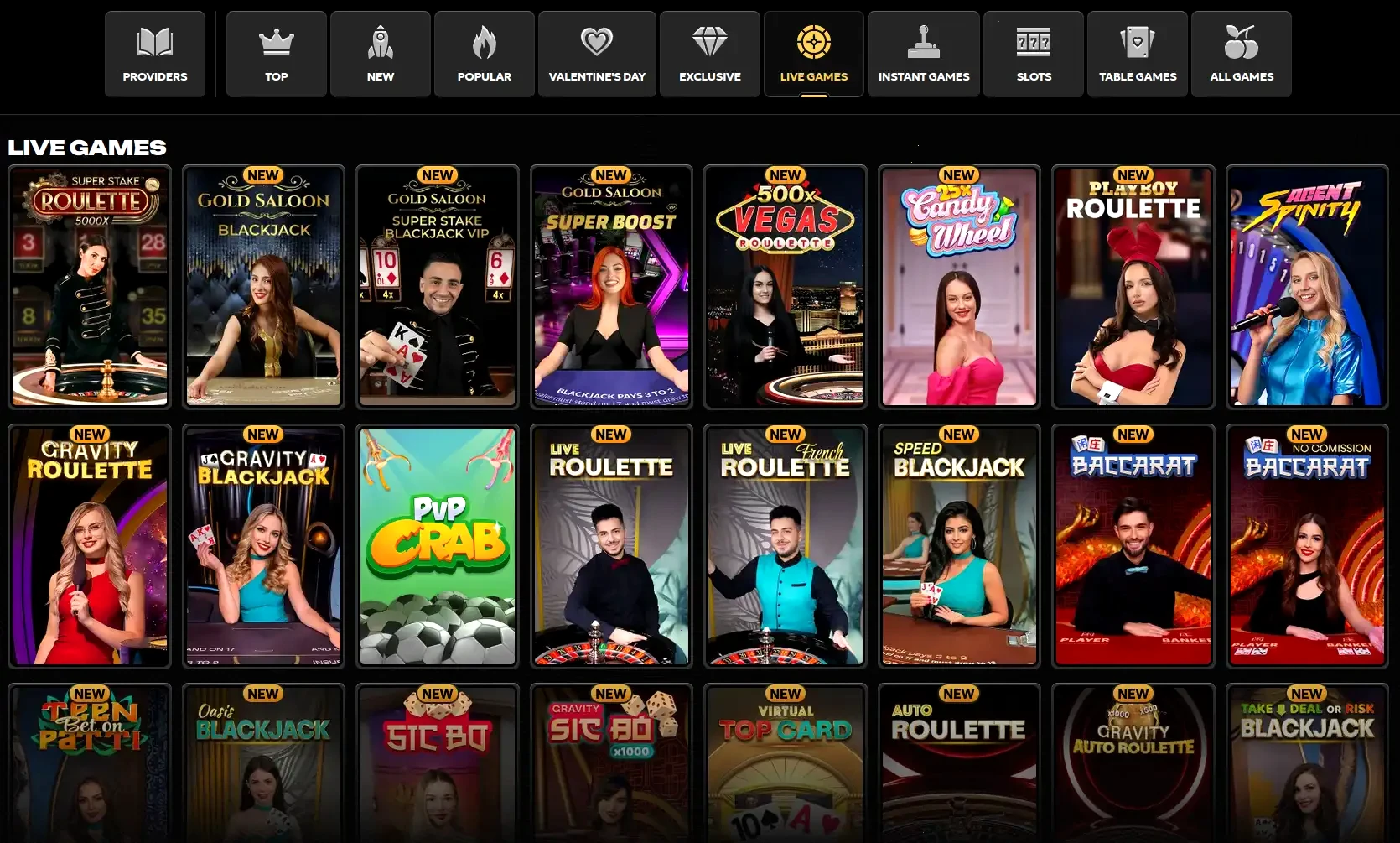 Interface de connexion Wild Dice sur mobile et desktop